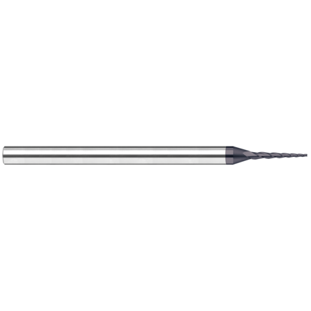 Miniature End Mill - Tapered - Square, 0.0750"", Included Angle: 6 Degrees -  HARVEY TOOL, 20975-C6